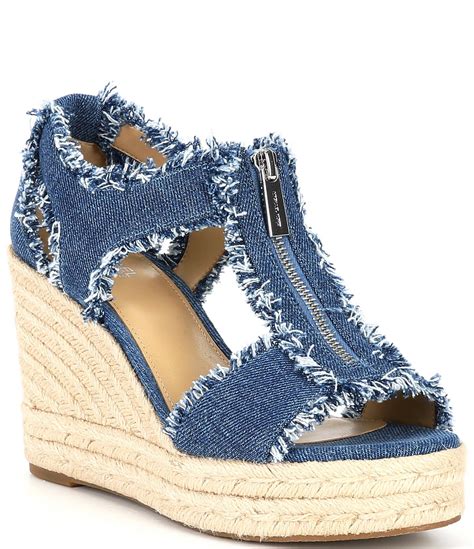 sandalias plataforma michael kors|Michael Kors denim sandals.